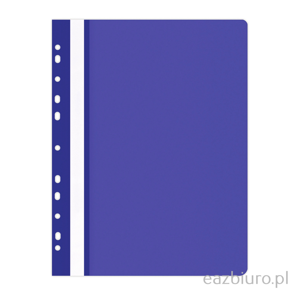 Skoroszyt Plastikowy oczkowy niebieski miękki | biuroweokazje.pl | Kup bez ryzyka!