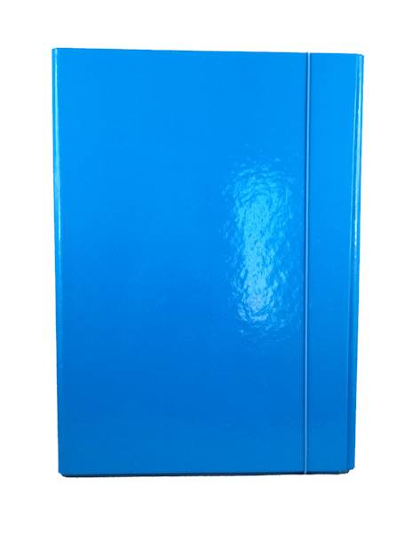 Teczka skrzydłowa z gumką 2 cm Barbara niebieska | biuroweokazje.pl | Sprawdź cenę!