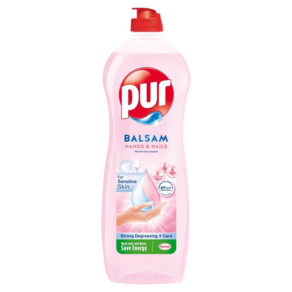 Płyn do mycia naczyń Pur dłonie i paznokcie, 750 ml | biuroweokazje.pl | Zamów online!