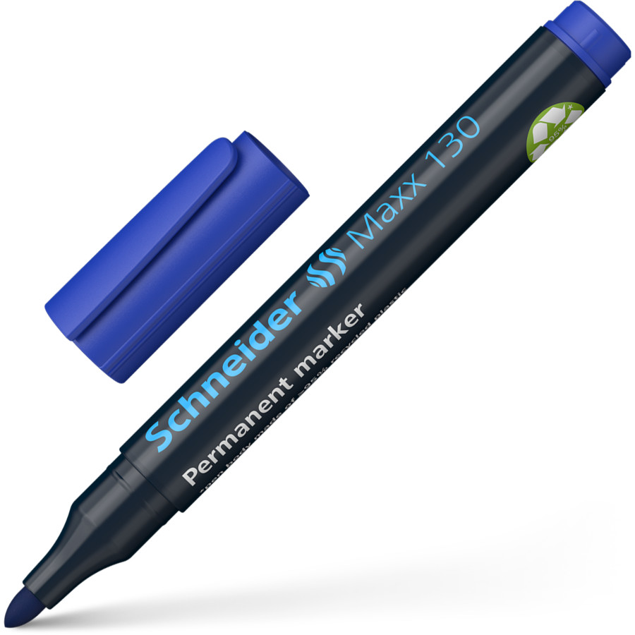 Marker permanentny Schneider maxx 130 niebieski | biuroweokazje.pl | Zamów online!