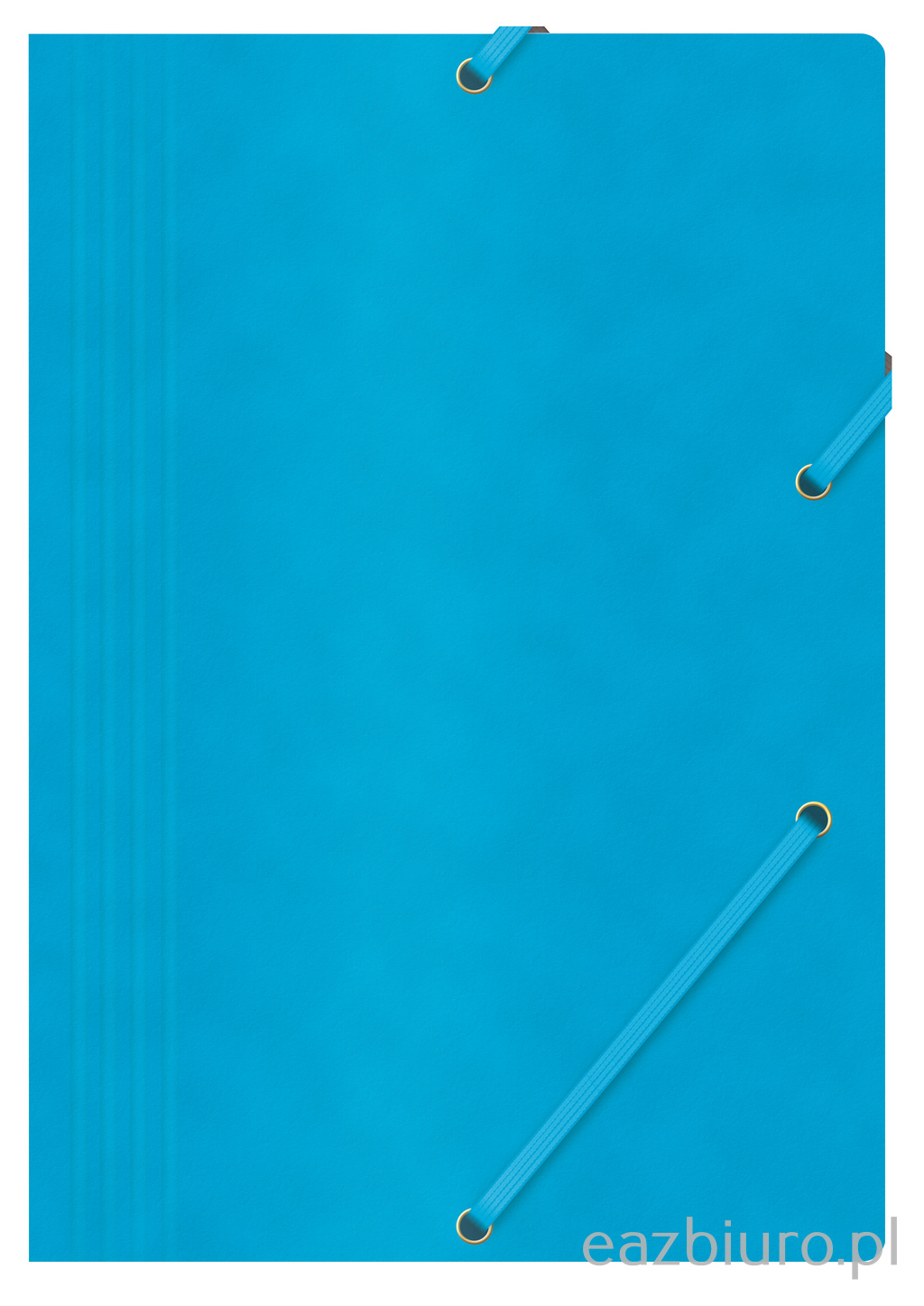 Teczka z gumką Office Products, preszpan, A4, 390gsm, 3-skrzydłowa, niebieska | biuroweokazje.pl | Kup bez wahania!