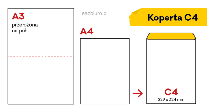 Koperta C4 brązowa z paskiem zestaw 250 sztuk | biuroweokazje.pl | Nie przegap!