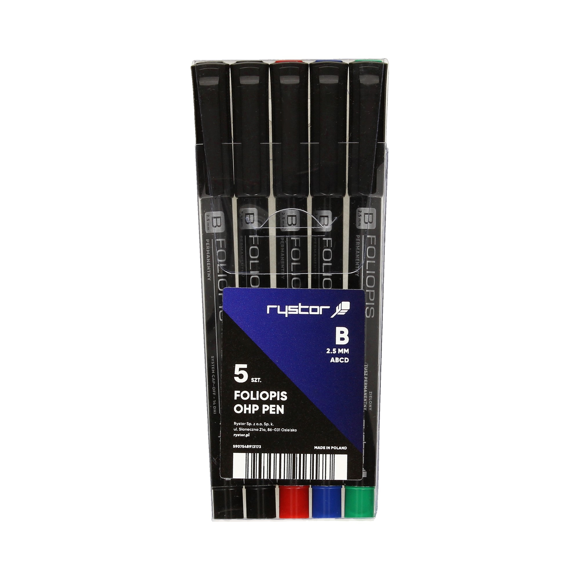 Foliopis permanentny fb-25 etui eko zestaw 5 sztuk. | biuroweokazje.pl | Kup taniej!