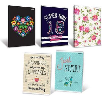 Brulion A7 80 kartek kratka interdruk | biuroweokazje.pl | Weź najlepsze!