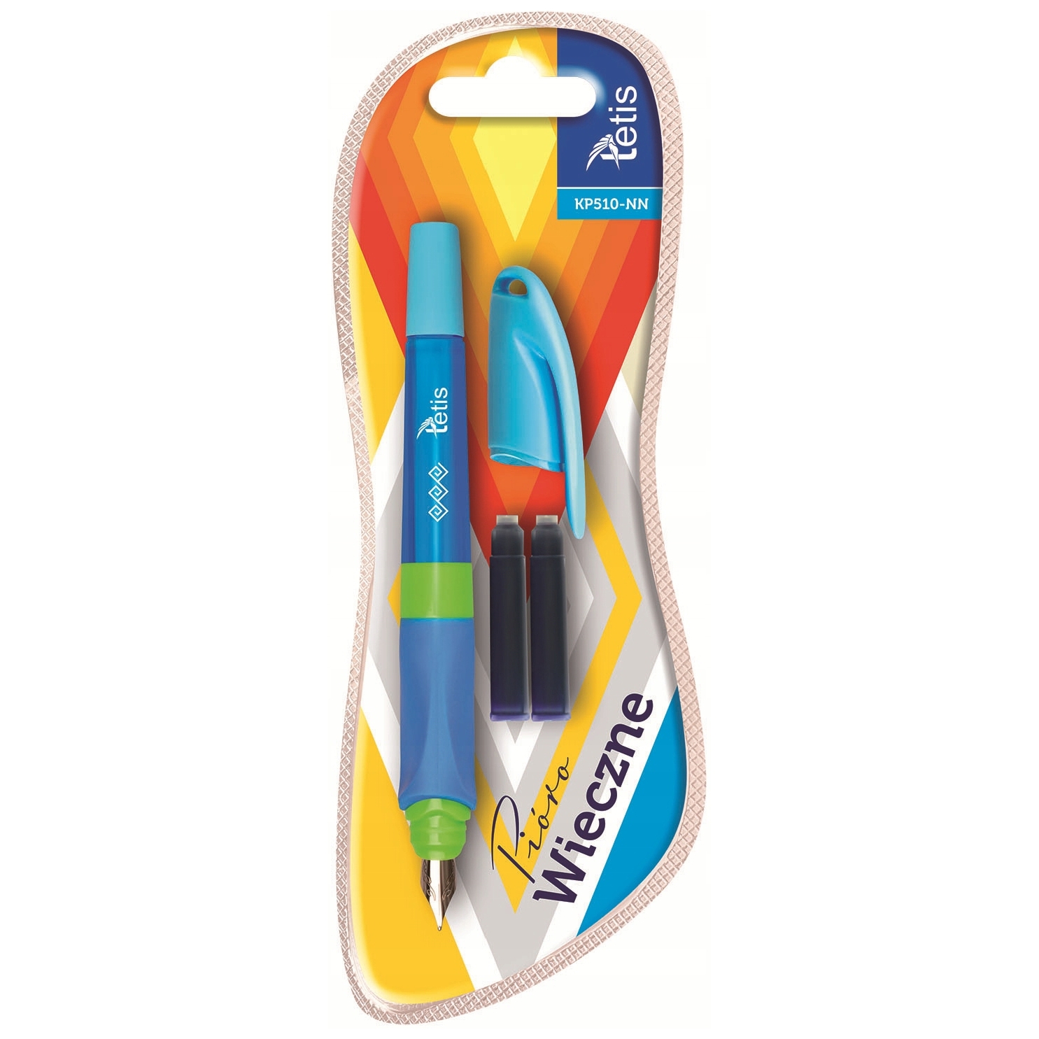 Pióro wieczne na naboje Tetis kp510 niebieskie | biuroweokazje.pl | Zamów z gwarancją!