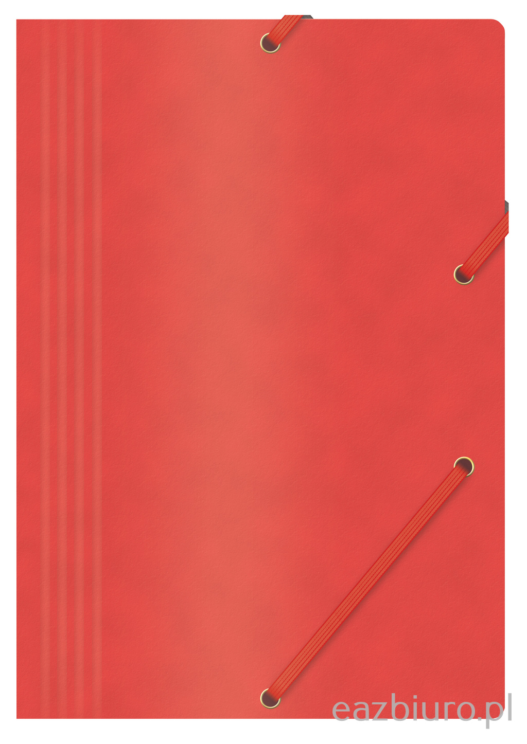 Teczka z gumką Office Products, preszpan, A4, 390gsm, 3-skrzydłowa, czerwona | biuroweokazje.pl | Wybierz hit!