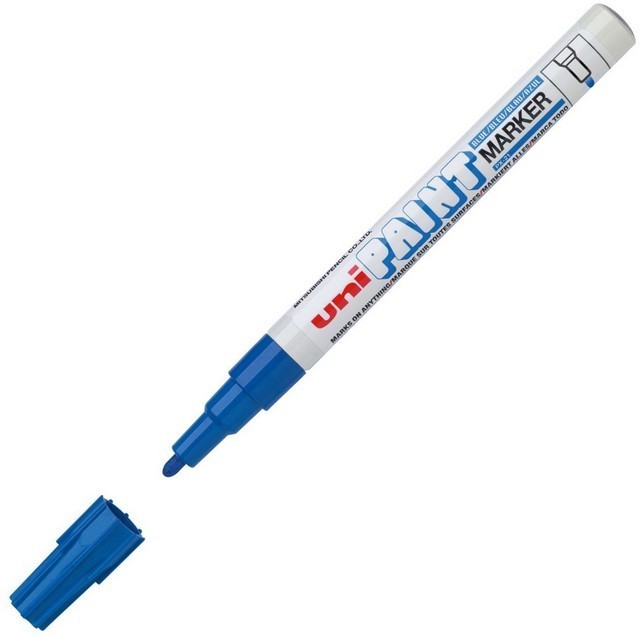 Marker olejowy px-21, niebieski, uni | biuroweokazje.pl | Zamów taniej!