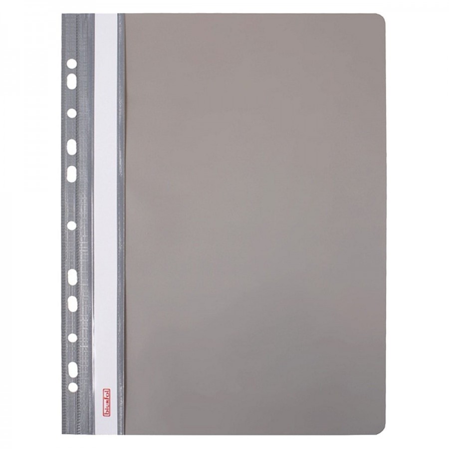 Skoroszyt Plastikowy miękki oczkowy szary | biuroweokazje.pl | Wybierz hit!
