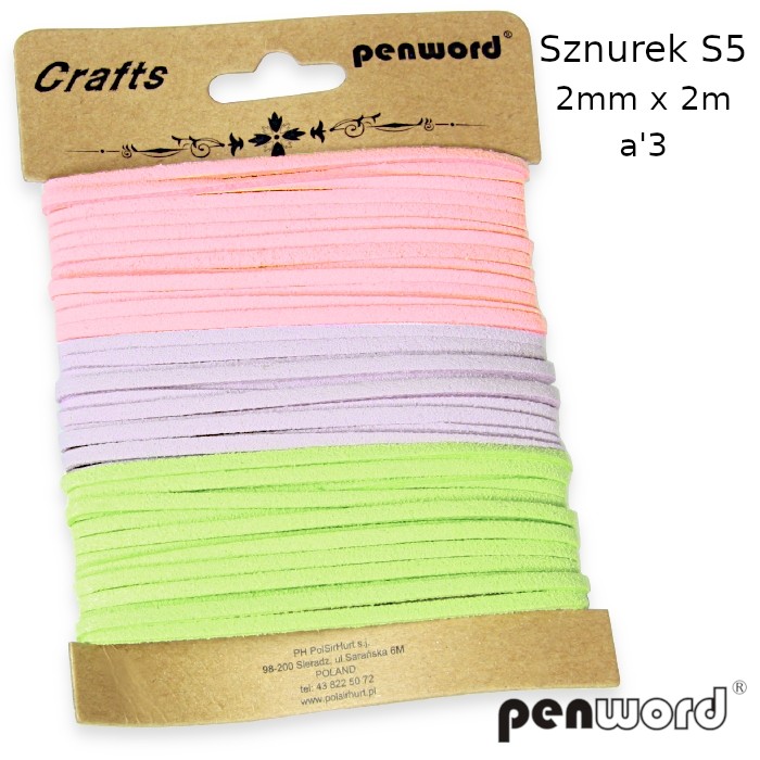 Sznurek s5 dekoracyjny 2 mm x2ma'3 | biuroweokazje.pl | Weź zanim zniknie!