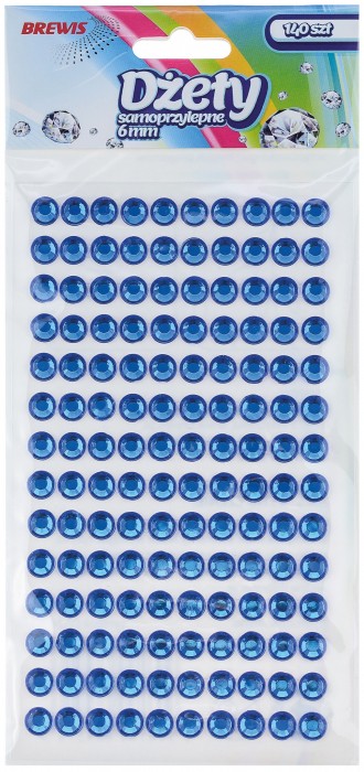 Dżety samoprzylepne Brewis 6 mm niebieski | biuroweokazje.pl | Wybierz najlepsze!