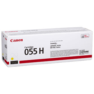 Canon oryginalny toner 055yh, yellow, 5900s, 301 | biuroweokazje.pl | Zamów w kilka sekund