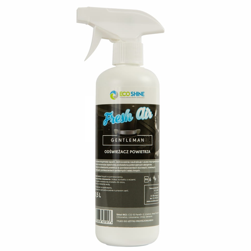 Eco Shine fresh air odświeżacz powietrza 0,5 l - gentleman | biuroweokazje.pl | Kup od razu!