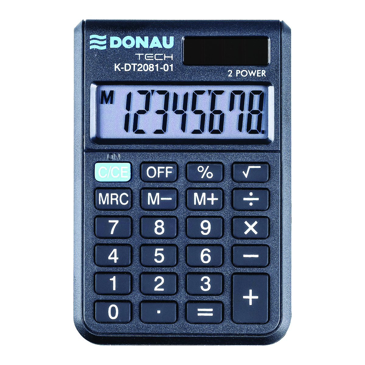 Kalkulator kieszonkowy DONAU TECH, CI-SLD100NR, 8-cyfr. wyświetlacz, wym. 90x60x11 mm, | biuroweokazje.pl | Zyskaj więcej!