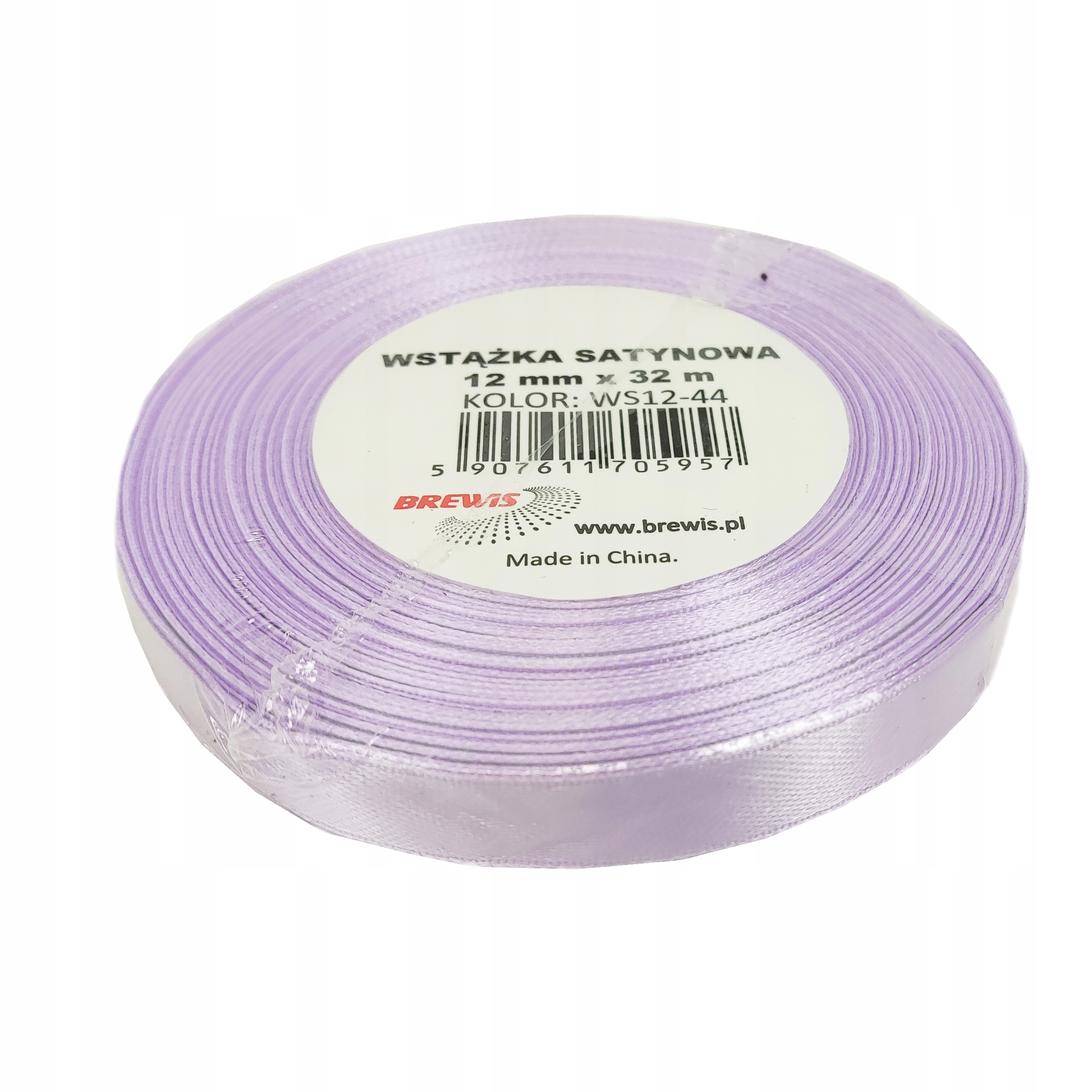 Wstążka satynowa 12mmx32 m jasny lawendowy | biuroweokazje.pl | Kup taniej!