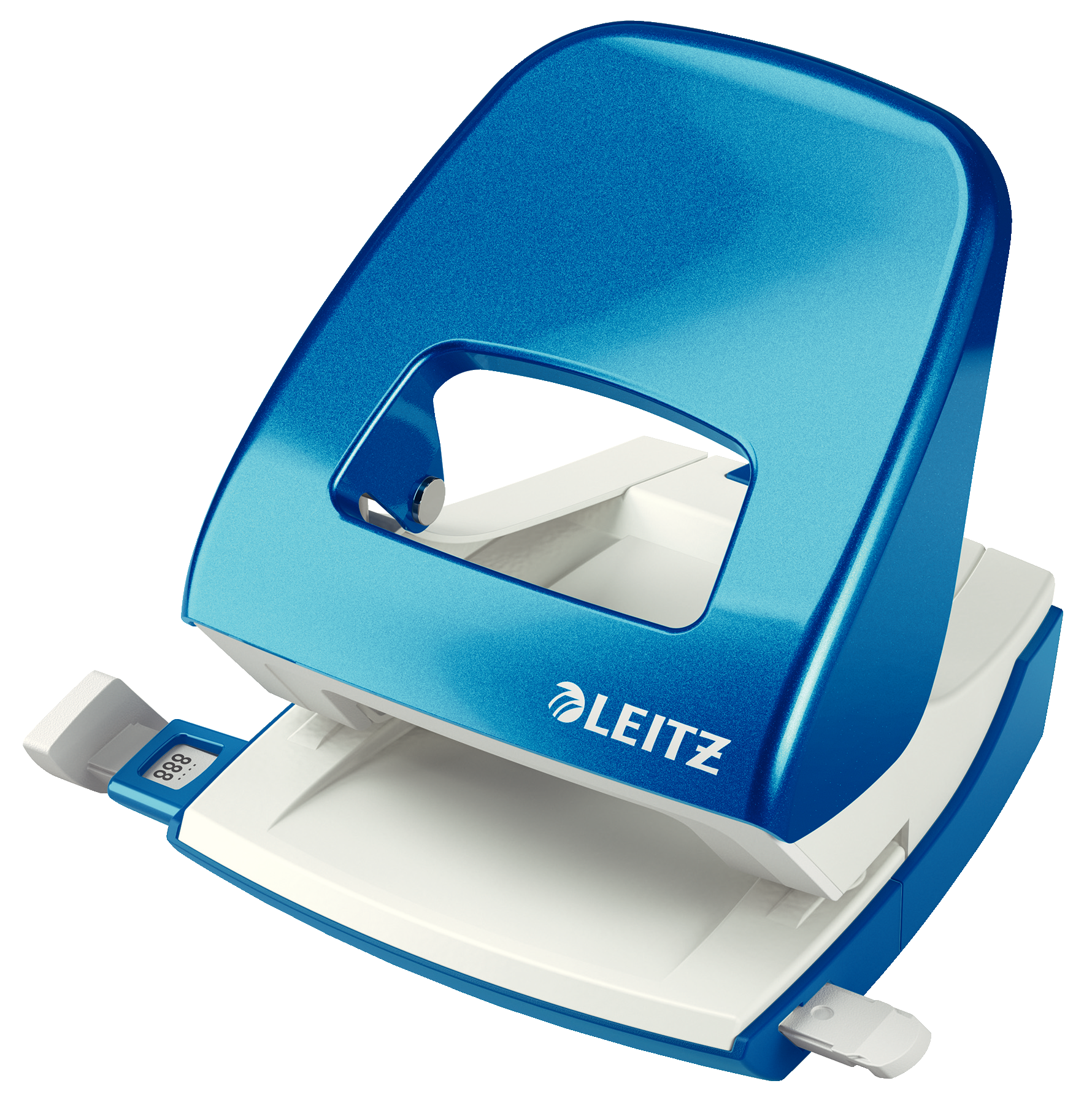 Dziurkacz duży metalowy Leitz wow nexxt kolor niebieski | biuroweokazje.pl | Wybierz najlepsze!