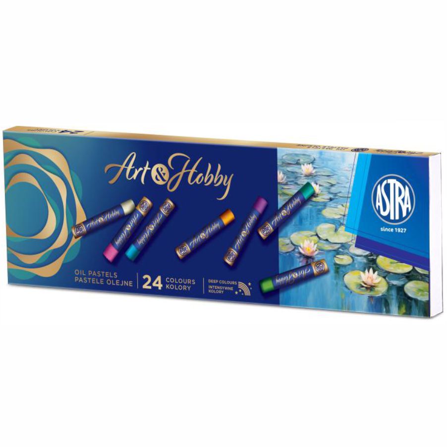 Pastele olejne okrągłe Astra Art&Hobby 24 kolory | biuroweokazje.pl | Wybierz mądrze!