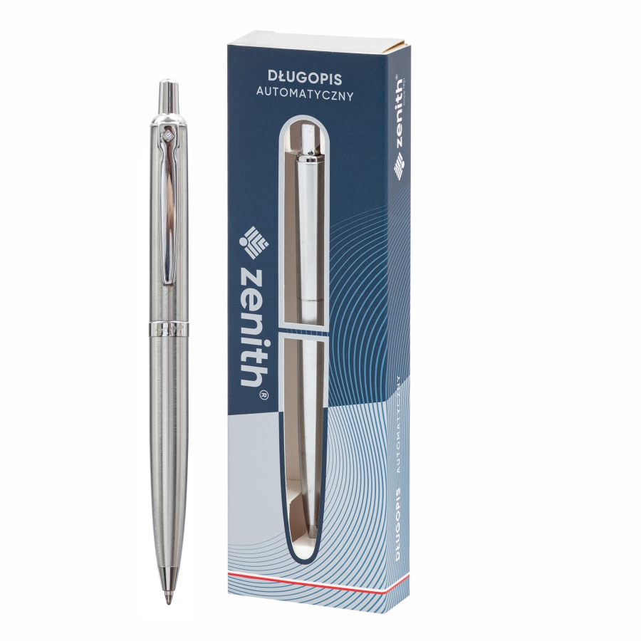 Długopis automatyczny Zenith Silver w etui | biuroweokazje.pl | Kup od razu!