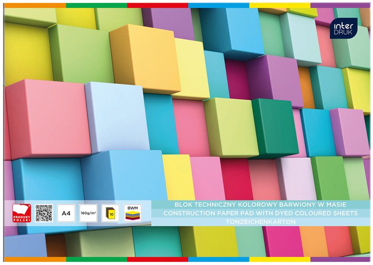 Blok techniczny z kol.kart.A4 | biuroweokazje.pl | Chwyć najlepszą cenę