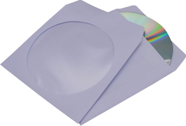 Koszulka papierowa na cd zestaw 100 sztuk z Okienkiem | biuroweokazje.pl | Zamów taniej!