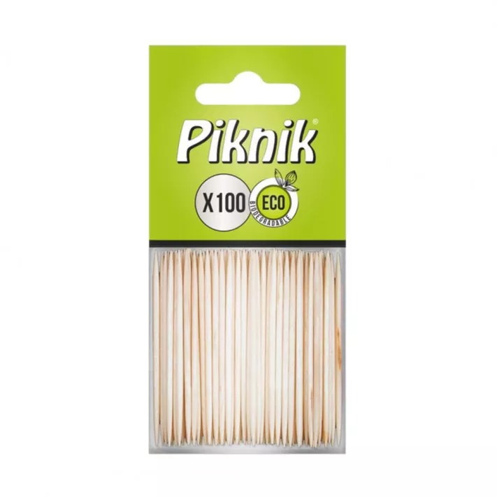 Wykałaczki drewniane brzozowe w woreczku Piknik zestaw 100 sztuk. | biuroweokazje.pl | Skorzystaj dziś!