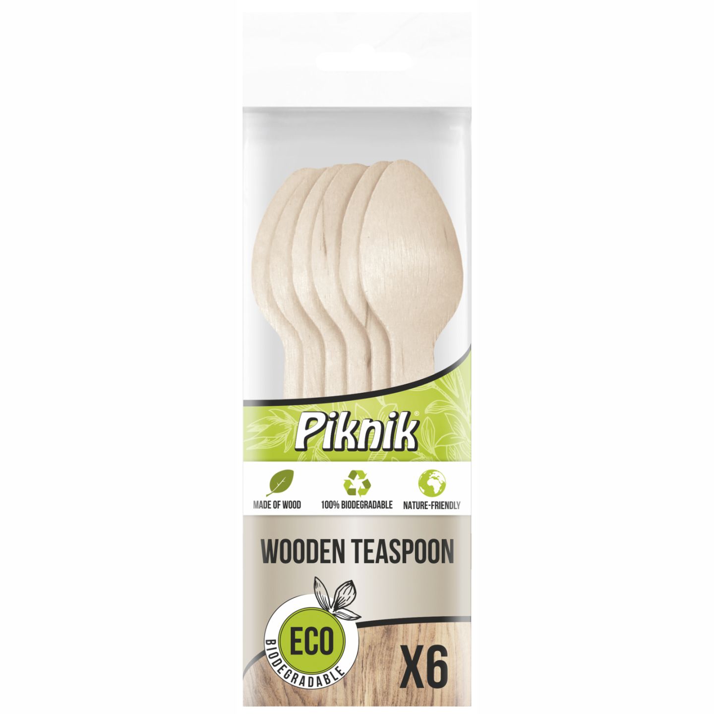 Łyżeczki drewniane eco Piknik zestaw 6 sztuk. | biuroweokazje.pl | Wybierz mądrze!