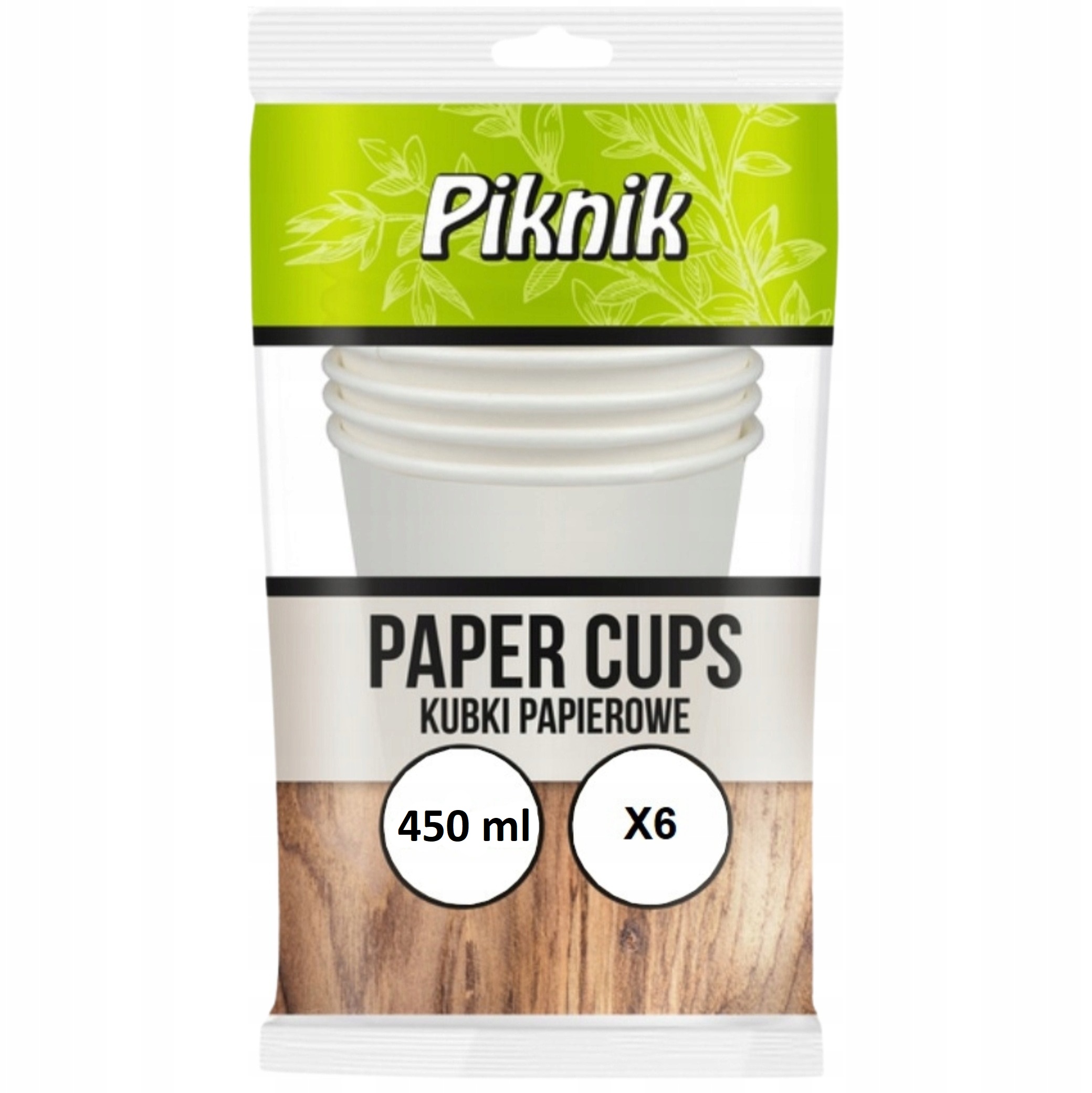 Kubek papierowy biały 450 ml Piknik zestaw 6 sztuk. SUP | biuroweokazje.pl | Sprawdź cenę!