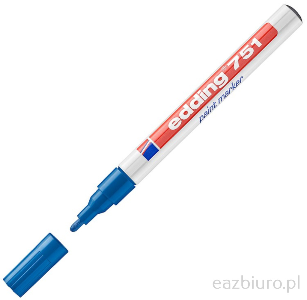 Marker olejowy Edding 751 średni niebieski | biuroweokazje.pl | Działaj teraz!