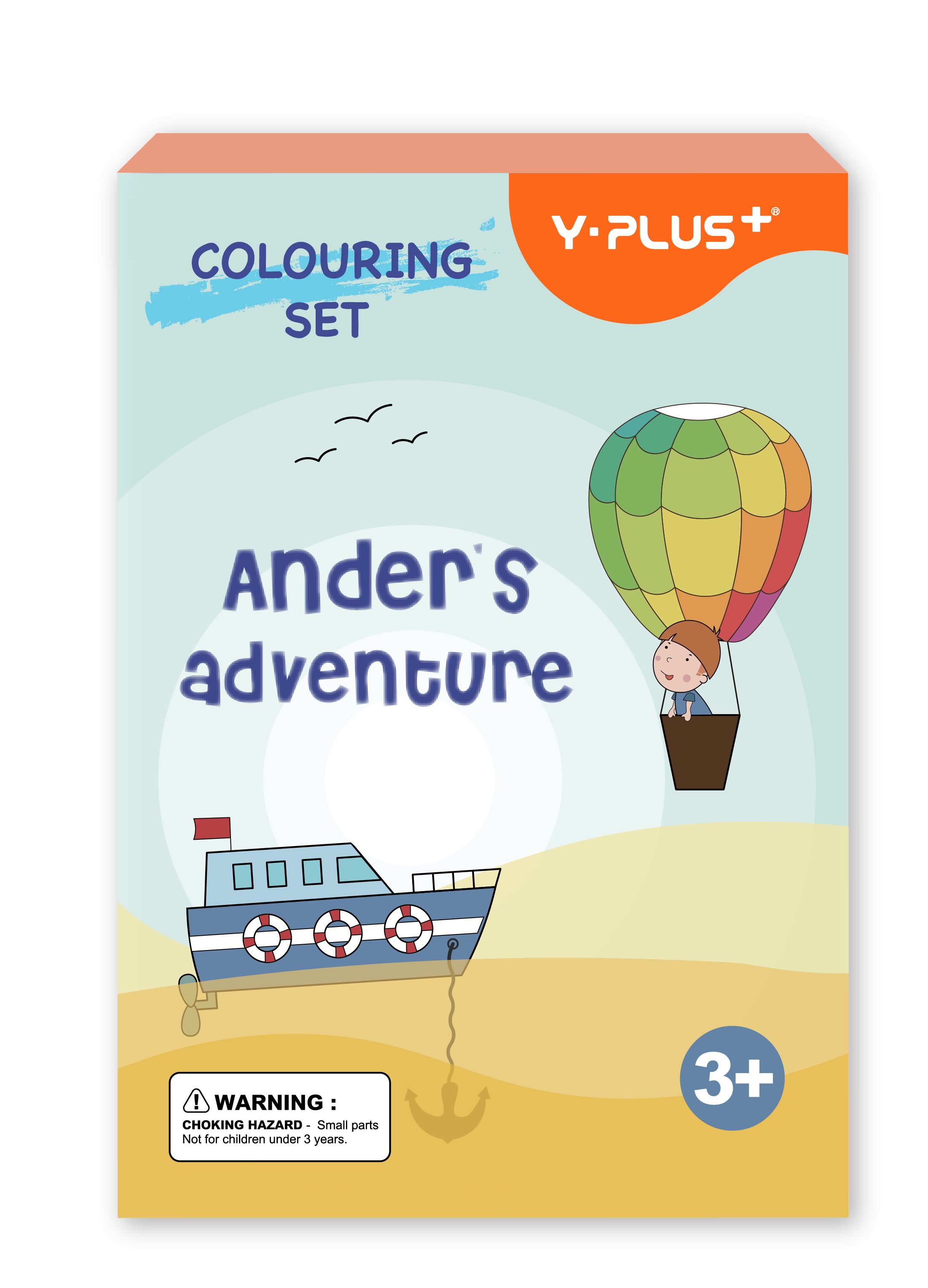 Zestaw do kolorowania 6 flamastrów z kolorowanką i naklejkami | biuroweokazje.pl | Nie czekaj!