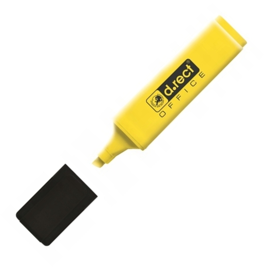 Zakreślacz 1128 żółty D Rect do biura | biuroweokazje.pl | Zamów rozsądnie!