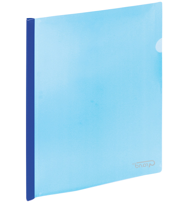 Skoroszyt Plastikowy z grzbietem wsuwanym-zaciskowym 9111 niebieski | biuroweokazje.pl | Skorzystaj dziś!