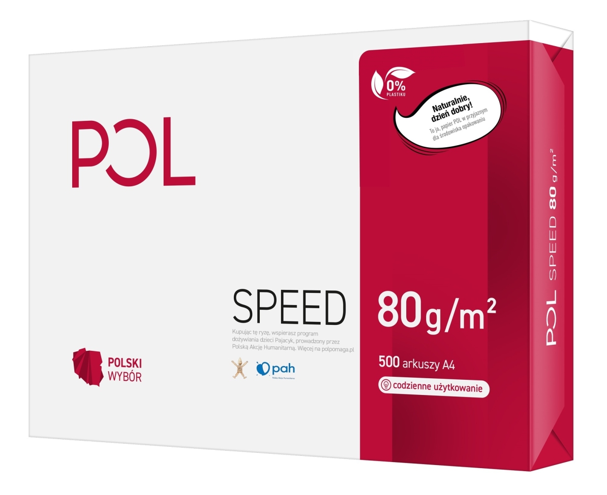 Papier ksero Polspeed A4 80 g/m2 zestaw 500 arkuszy | biuroweokazje.pl | Skorzystaj dziś!