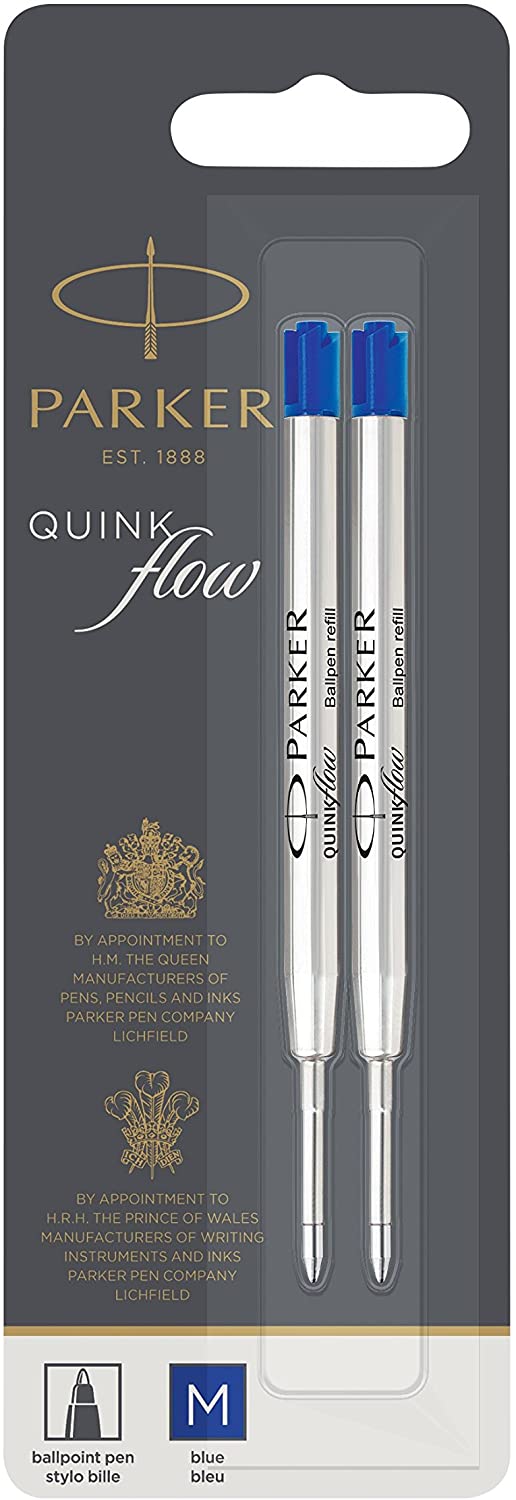 Parker wkład do długopisów quinkflow niebieski 2 sztuki | biuroweokazje.pl | Skorzystaj dziś!