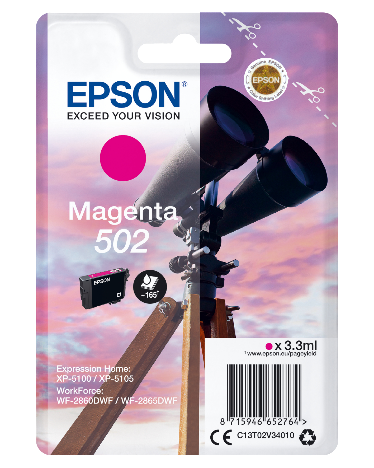 Cartrige epson xp5100 502 magenta t02v34010 | biuroweokazje.pl | Wybierz najlepszą opcję