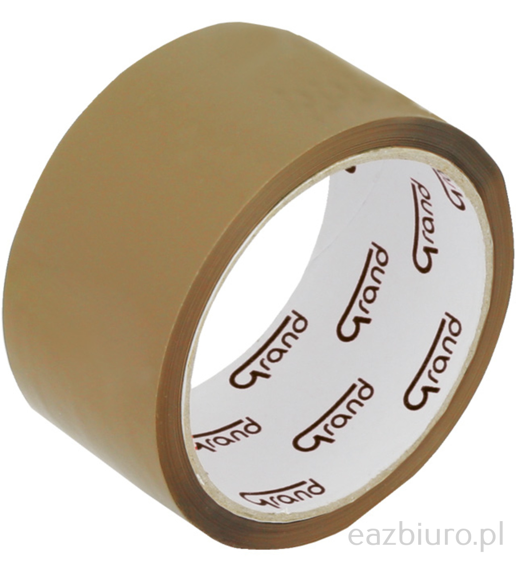 Taśma pakowa Grand 48 x 50 brązowa | biuroweokazje.pl | Skorzystaj z rabatu!