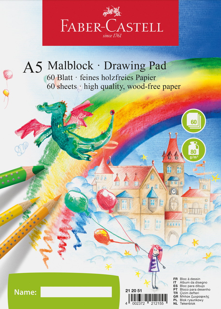 Blok do rysowania A5 60 kartek Faber-Castell | biuroweokazje.pl | Poznaj nową jakość