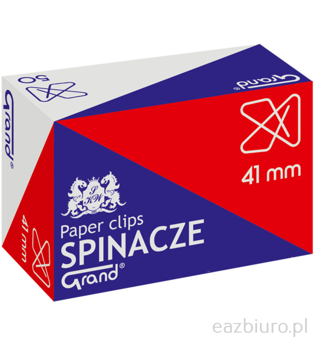 Spinacze 41 mm krzyżowe zestaw 50 sztuk | biuroweokazje.pl | Zamów błyskawicznie!