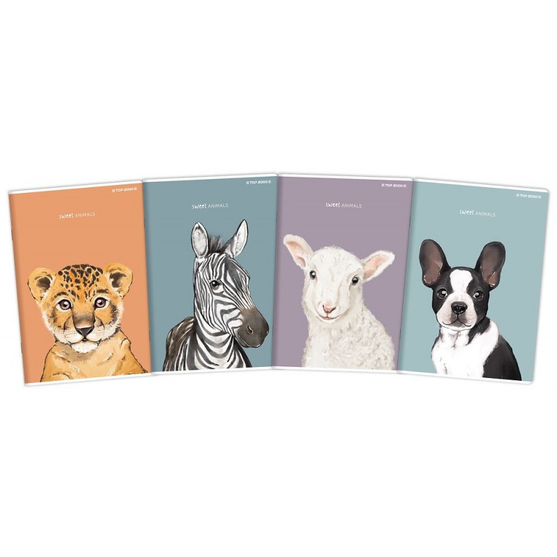 Notes zeszyt do słówek Top 2000 amazing sweet animal A6 32 kartki w kratkę | biuroweokazje.pl | Kup pewnie!