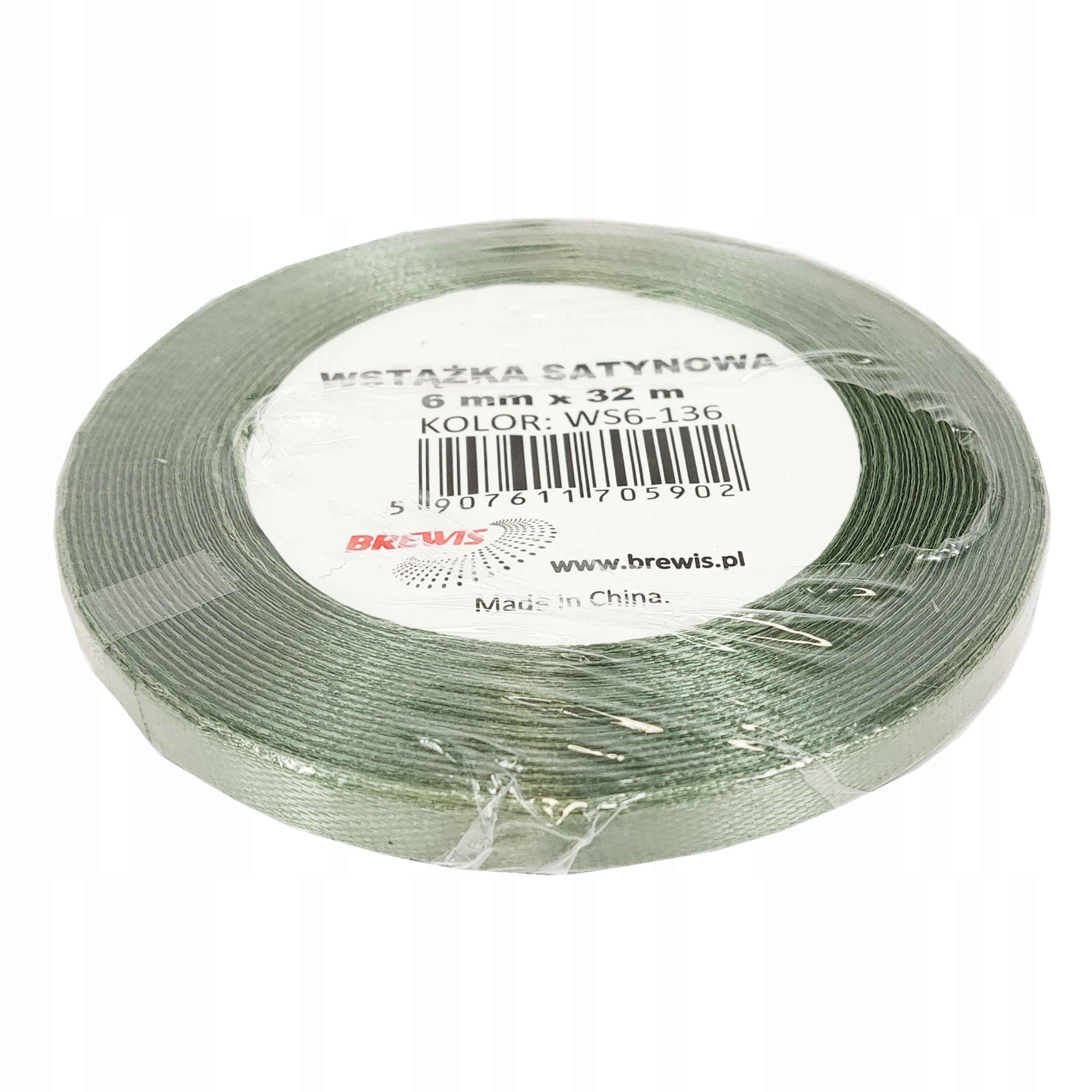 Wstążka satynowa 6mmx32 m khaki | biuroweokazje.pl | Wybierz mądrze!