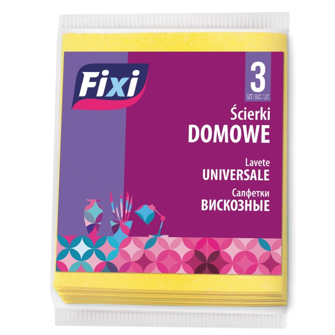 Ściereczki uniwersalne fixi domowe 3 sztuki | biuroweokazje.pl | Działaj teraz!