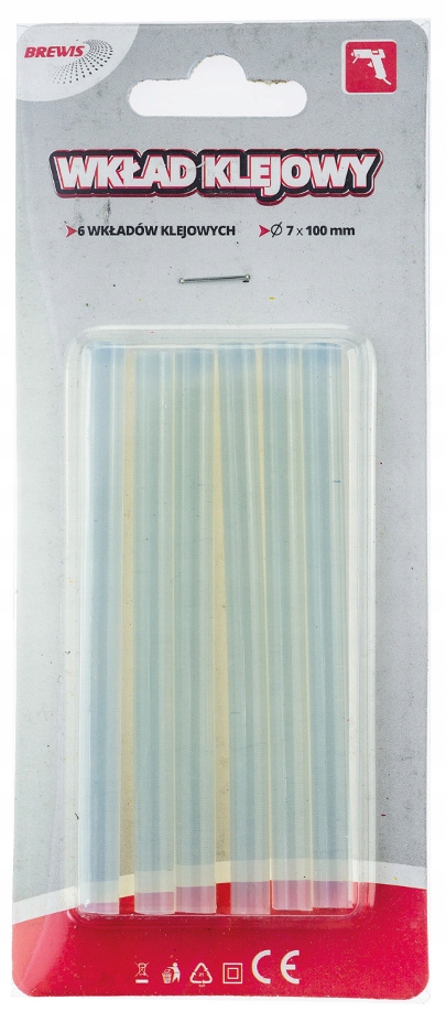 Wkład uzupełniający do pistoletu na gorąco transparentny 7 x 100 mm | biuroweokazje.pl | Zamów od ręki!