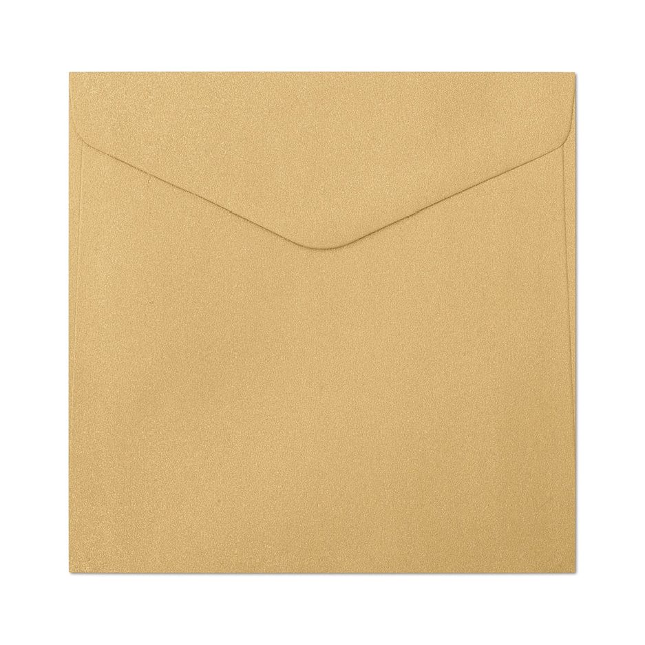 Koperta ozdobna 16x16 cm pearl złoty 150 g zestaw 10 sztuk. | biuroweokazje.pl | Weź okazję!