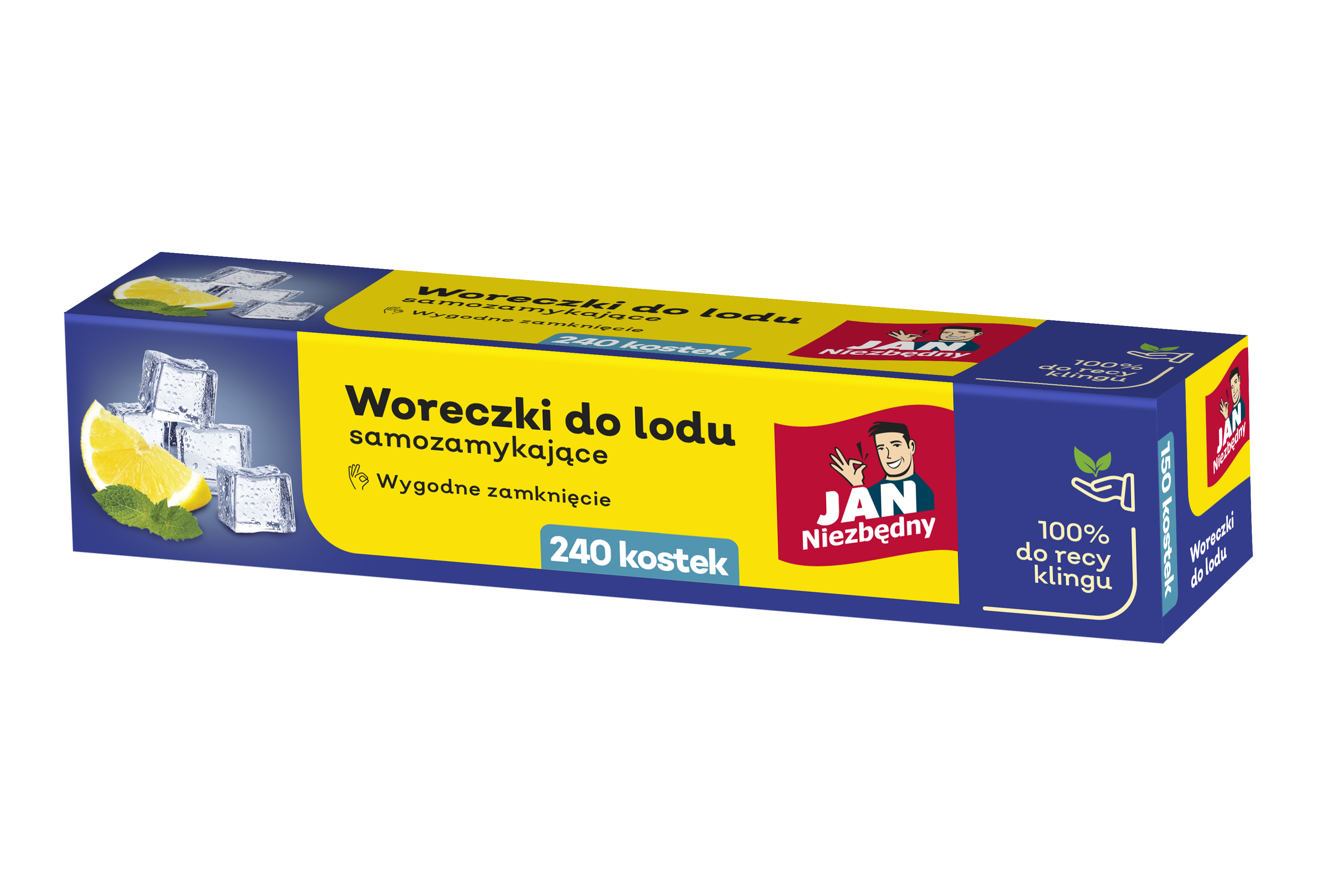 Woreczki do lodu samozamykające zestaw 240 sztuk. | biuroweokazje.pl | Kup od razu!
