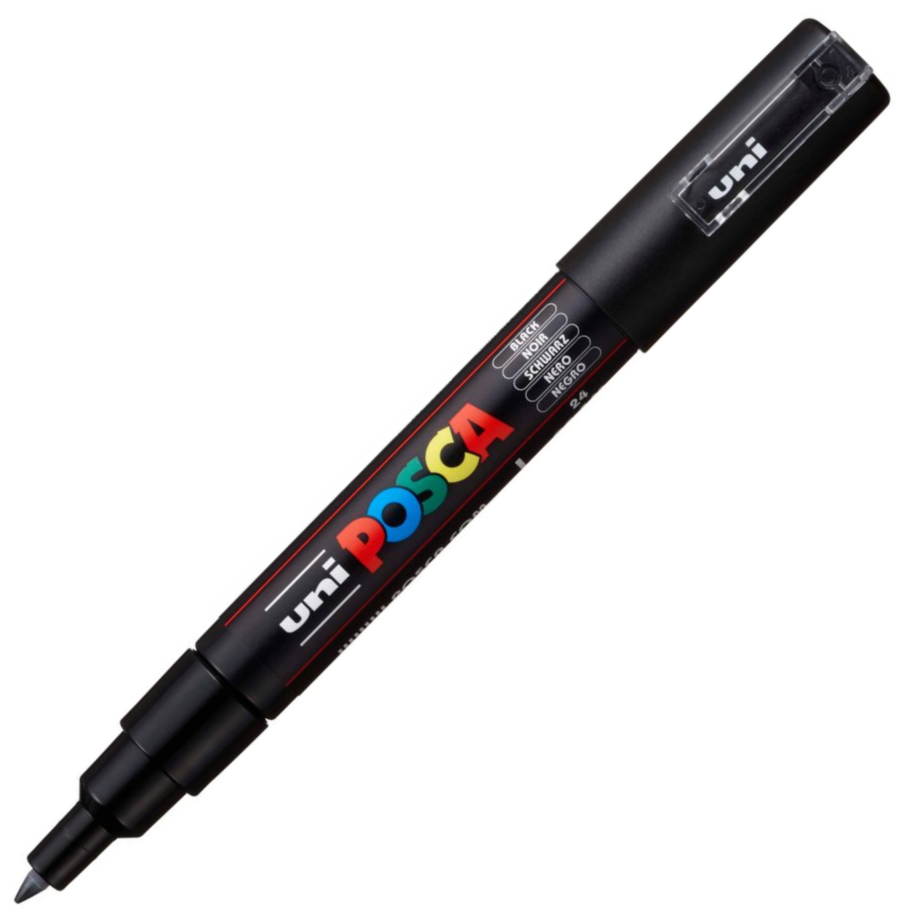 Pc-1 m czarny marker posca uni | biuroweokazje.pl | Kup skutecznie!