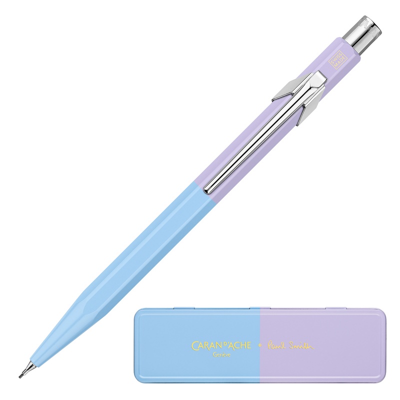Ołówek mechaniczny Caran D'Ache 844 Paul Smith 0,5 Sky Blue/Lavender w pudełku | biuroweokazje.pl | Kup bez ryzyka!