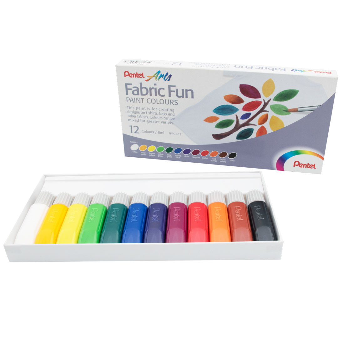 Farby do tkanin 12 kolorów do biura | biuroweokazje.pl | Działaj teraz!