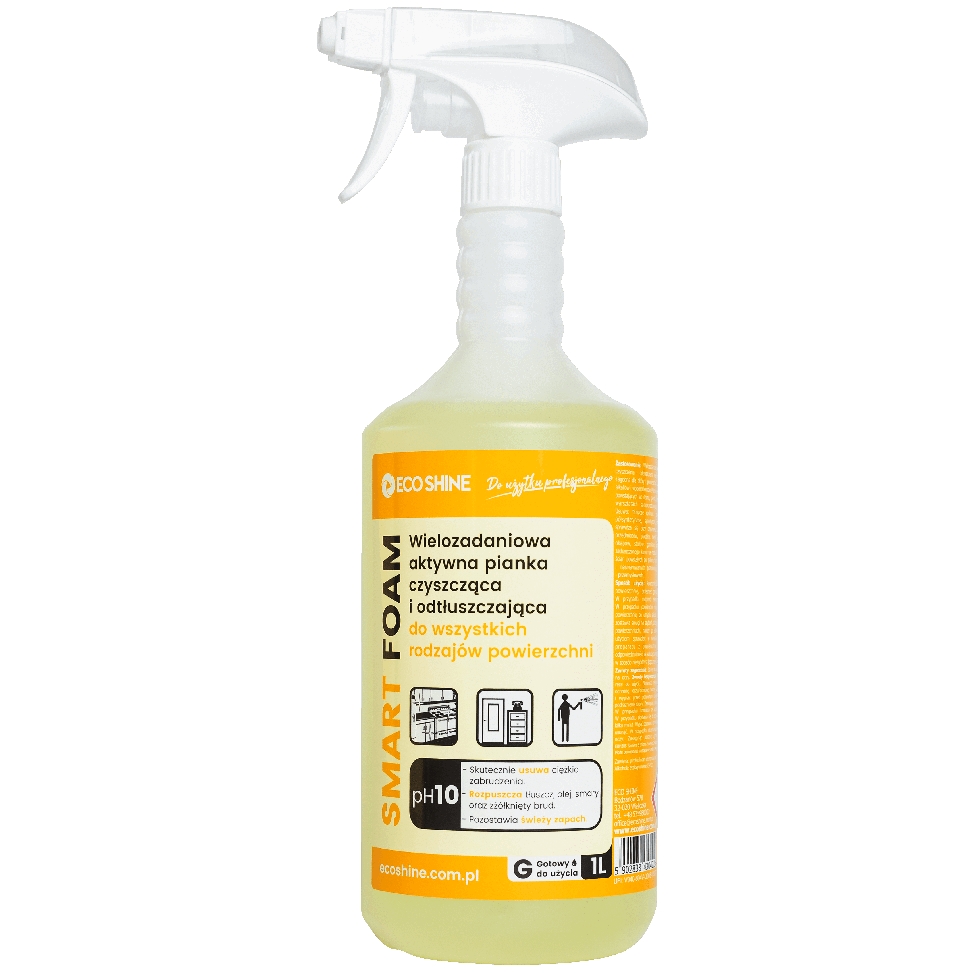 Eco Shine smart foam 1 l uniwersalny preparat czyszcząco-odtłuszczający | biuroweokazje.pl | Zamów online!