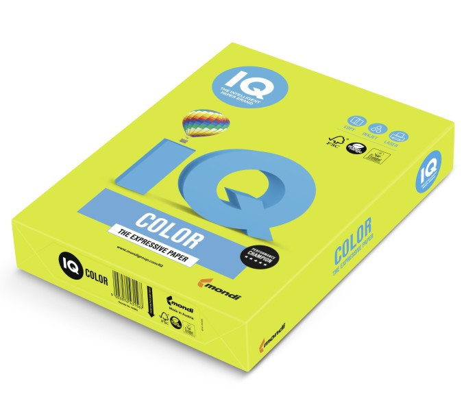 Papier ksero iq color neon A4 zielony neogn | biuroweokazje.pl | Zamów już dziś!