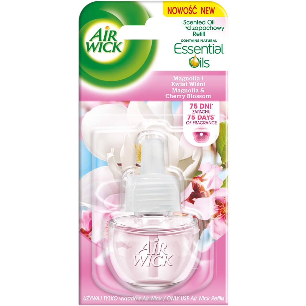 Wkład do elektrycznego odświeżacza powietrza Air wick 19 ml magnolia i wiśnia | biuroweokazje.pl | Kliknij i kup!