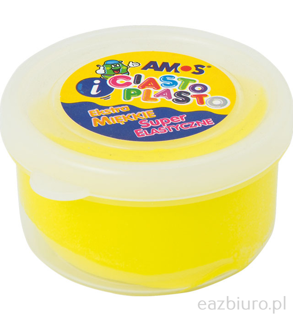 Ciastolina Amos 30 gram żółta | biuroweokazje.pl | Odkryj bestseller