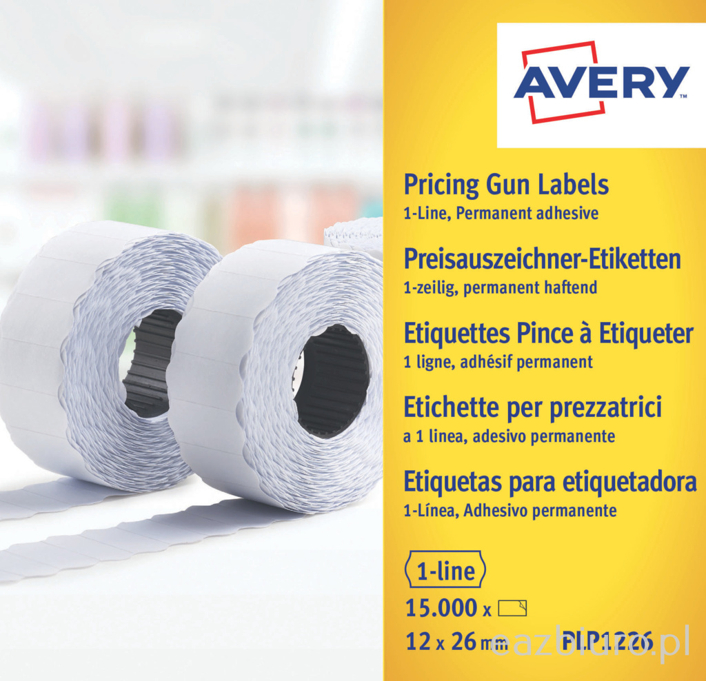 Etykiety avery fb-białe 1f26x12 zestaw 10 sztuk trwałe | biuroweokazje.pl | Kup wyjątkowo!
